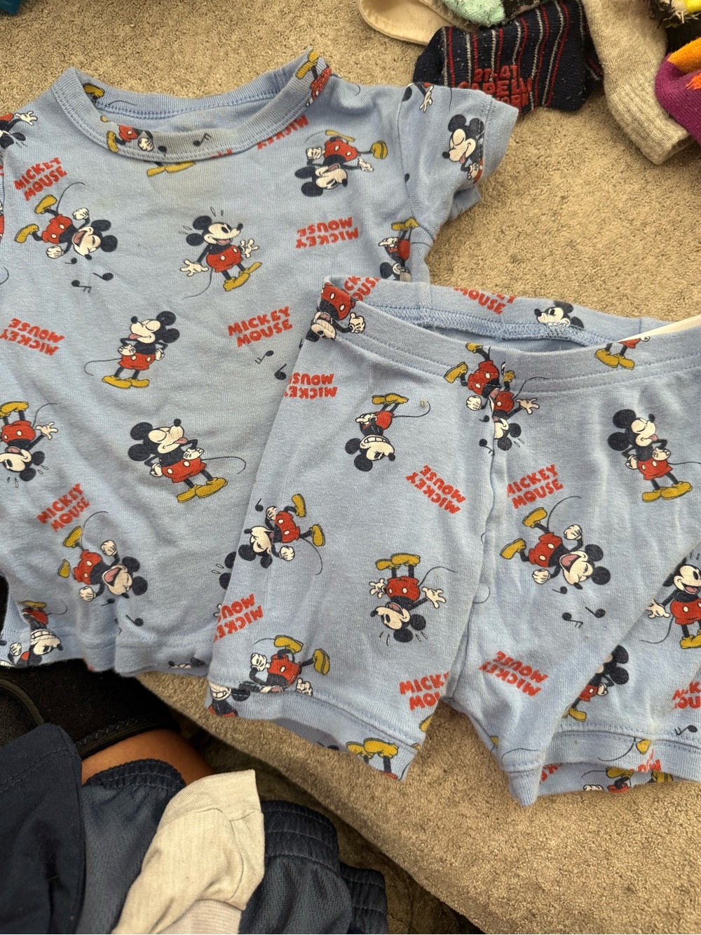 Disney Mickey Mouse Light Blue Kids 8 Pajama Sets